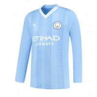 Manchester City Jeremy Doku #11 Domáci futbalový dres 2023-24 Dlhy Rukáv
